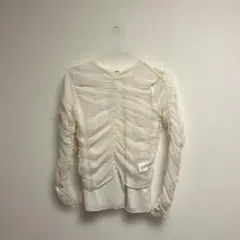 LOWRYSFARM 2PシャーリングLS チュールトップス シアー ホワイト