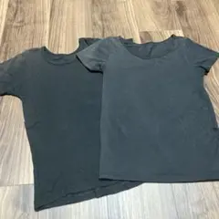 ユニクロのAIRism トップバリュー 半袖インナーシャツ 2枚セット　120