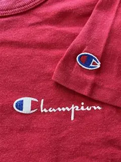 チャンピオン　Tシャツ　赤