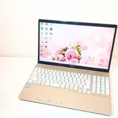 美品✨️すぐ使える/富士通/大容量SSD256/メモリ8GB/シャンパンゴールド