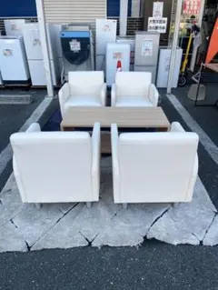【福岡市限定】応接セット テーブル×1 ソファ×4