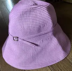 美品 ハット ピンク パープル 帽子 シゲマツ