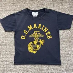 S.W.U U.S.MARINES Tシャツ　キッズ 130㎝　USMC 濃紺