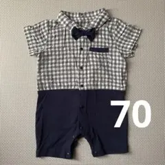 セレモニードレス フォーマル オーバーオール シャツ 70cm 男の子 綿100