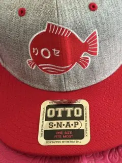 OTTO SNAPBACK 魚刺繍 キャップ