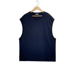 【GU】カットソークルーネックビッグベスト