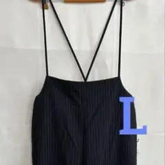 221 GUジーユー サロペット ワイドパンツ Ｌ