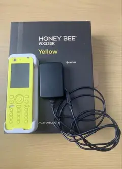 WILLCOM ウィルコム◆HoneyBee ハニービーイエローWX333K