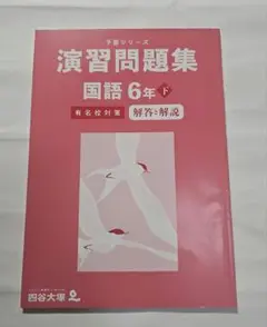 予習シリーズ演習問題集国語6年下有名校対策　解答と解説のみ