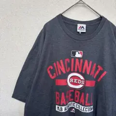 アメリカ古着　tシャツ プリント　レッズ　MLB XXL 2403