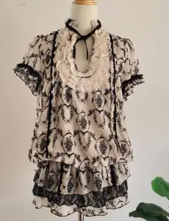 axes femme 10th チュニック　トップス　レース　総