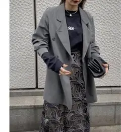 新品・タグ付き ameri BIG GATHER PAPA JACKET