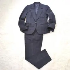 2点以上10-20%off　ネイビー チェック柄 ビジネススーツ　通年