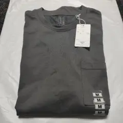 アオキ AOKI スーツ屋の仕立てたTシャツ Mサイズ 接触冷感 消臭 グレー
