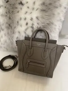 美品*セリーヌ*CELINE*ラゲージ*ナノ*スリ*旧ロゴ