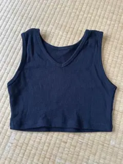 JEANASIS サスティナブルリブクロップドタンクトップ