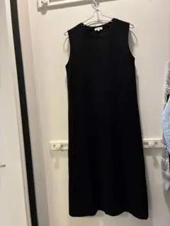 プラステ　ノースリーブワンピース　ブラック