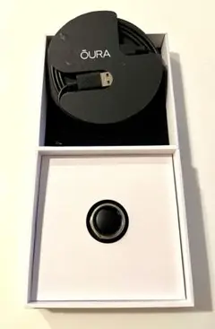 Oura Ring US8シルバー 充電ケーブル付き