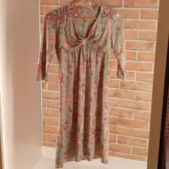 maille demoiselle 花柄 ワンピース