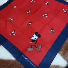 ディズニー　ミッキー　スカーフ　ハンカチ