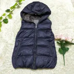 大人気✨デュベティカ カシミヤ混 ウール ダウンベスト febedue ネイビー