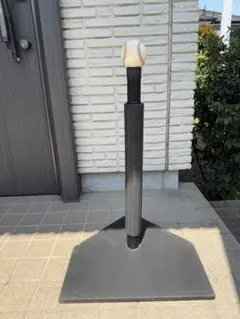 バッティングティー 黒 野球ボール付き