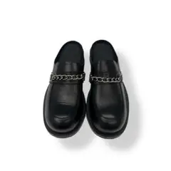Martine Rose Black Valve Toe Chain Mules