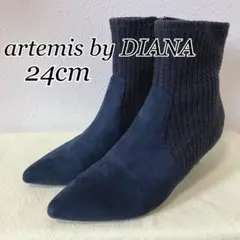artemis by DIANA ダイアナ ニットブーツ 24センチ 異素材