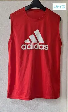 adidas タンクトップ Lサイズ　レッド