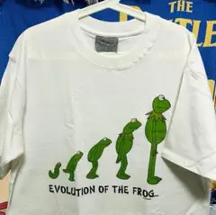 カーミット　Tシャツ メンズ　半袖　セサミストリート　カエル　イラスト