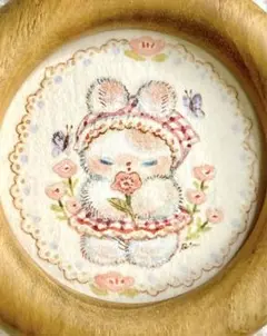 【原画】「やさしい かおり」◇手描きイラスト 額装 うさぎ 水彩画 水彩イラスト