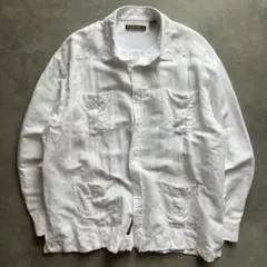 CUBAVERA キューバシャツ 長袖 リネン レーヨン シャツ