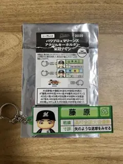 千葉ロッテマリーンズ　パワプロ×マリーンズ キーホルダー 藤原恭太