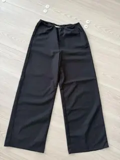 H&M 黒 ワイドパンツ　キッズ　140cm