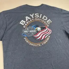 ハーレーダビッドソン Tシャツ グレー イーグル XXL ビッグシルエット