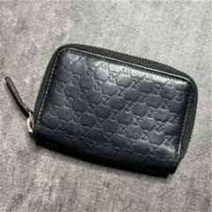 【人気】GUCCI 6連 キーケース シマ レザー ブラック メンズ 定番 レア