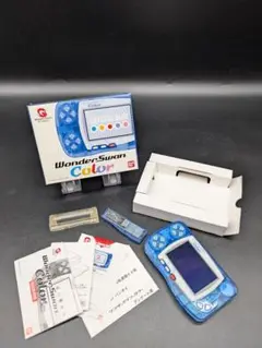 【外装比較的美品】WonderSwan Color クリスタルブルー 本体　元箱