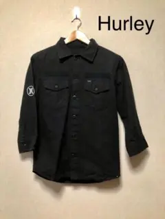 【再値下げ】Hurley ミリタリーシャツ ブラックシャツ シャツジャケット