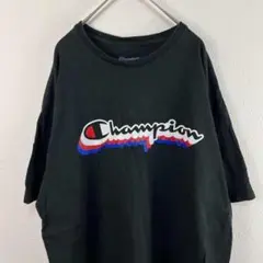 フェード USA古着 チャンピオン champion Tシャツ 黒