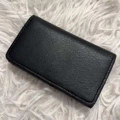 牛本革　キーケース　ブラック　シンプル　H&D