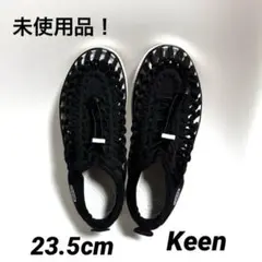 【超美品！】keenブラック 編み込みデザイン スポーツサンダル