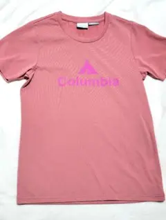 【匿名配送】コロンビア　Columbia　半袖ロゴTシャツ　ピンク　L