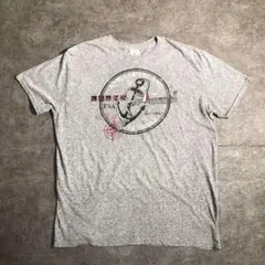 【DELTA】イカリ プリントTシャツ ZSM6 古着 グレー マリン