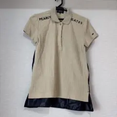 PEARLY GATES ベージュポロシャツ