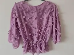 NICE CLAUP ナイスクラップ　シフォンブラウス