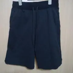 黒 ハーフパンツ ウエストゴム