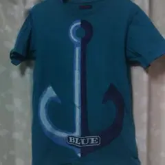 BLUE/BLUE アンカー柄 Tシャツ