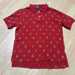 ポロ　ラルフローレン120 トップス　ポロシャツ　Tシャツ　馬　赤