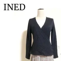 ✴️美品 ラメ✴️ イネド カシュクールブラウスカーディガン プルオーバー 黒