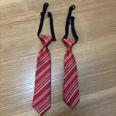 H&M 赤 ストライプ ネクタイ　2本セット